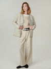 Luxe Lace V Neck Jacket