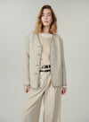 Luxe Lace V Neck Jacket