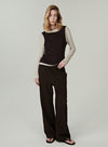 Layered Look Knit Top