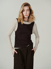 Layered Look Knit Top