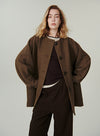 Relaxed Round Neck Coat