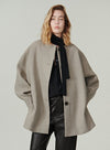 Relaxed Round Neck Coat