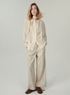 Chic Wrap Collar Shirt