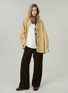 Cropped Wool Coat