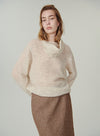 Removable Scarf Collar Top
