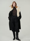 Fur Collar Wool Coat