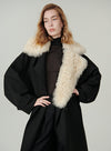 Fur Collar Wool Coat