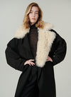 Fur Collar Wool Coat