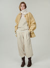 Cropped Wool Coat
