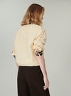 Zebra Print Neckline Blouse