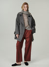 Removable Scarf Collar Top