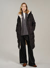 Black/White Dual Side Down Coat