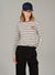 Embroidered Stripe Long Sleeve Tee