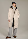 Black/White Dual Side Down Coat
