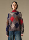 Diamond Knit Wool Sweater