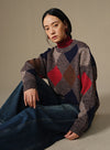 Diamond Knit Wool Sweater