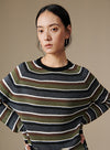 Retro Striped Knit Top