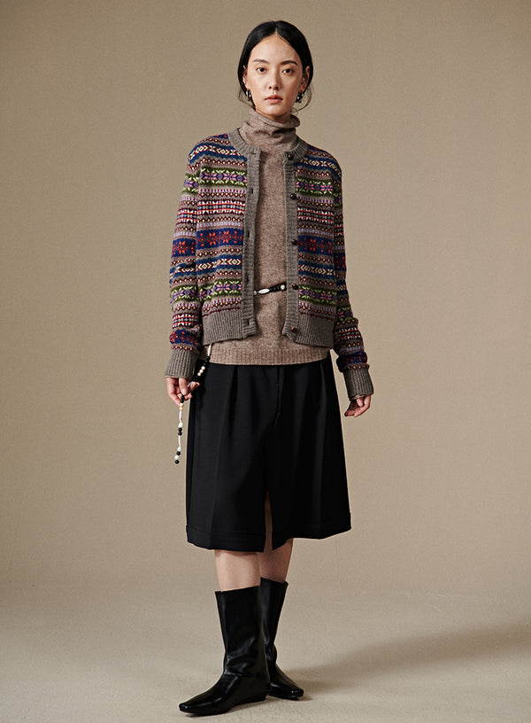 Fair Isle Wool Cardigan