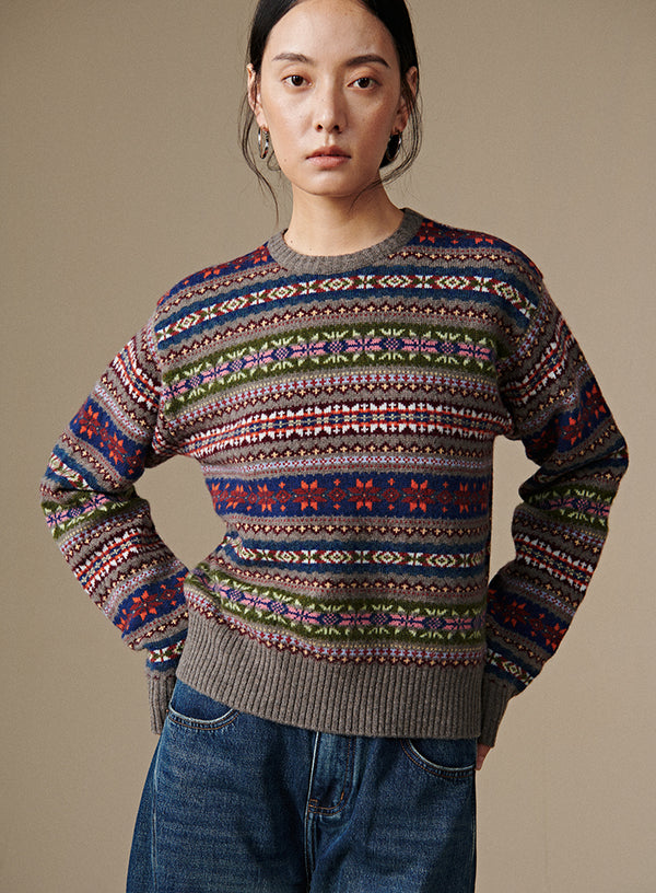 Fair Isle Crewneck Sweater