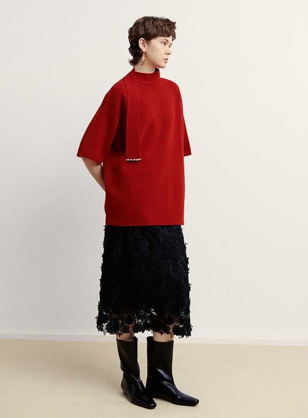 Tie-Knot Cashmere Sweater