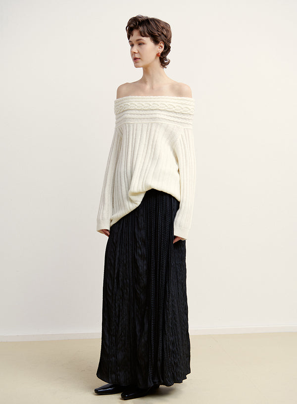 Off-Shoulder Sweater
