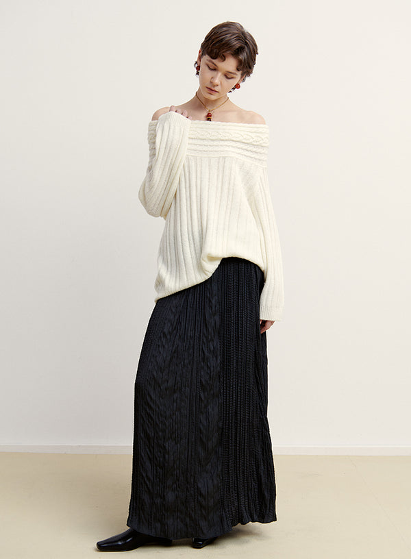 Off-Shoulder Sweater