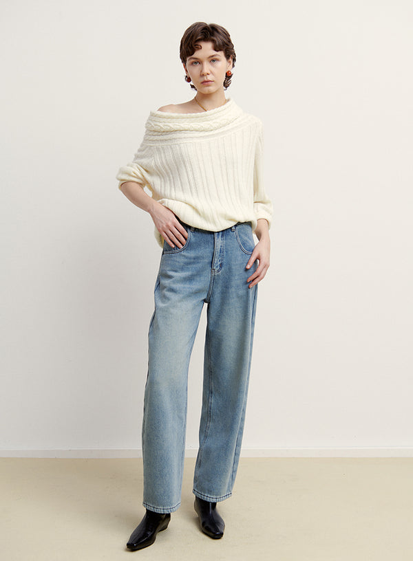 Off-Shoulder Sweater