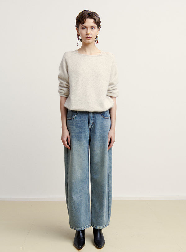 Lace Off-Shoulder Sweater