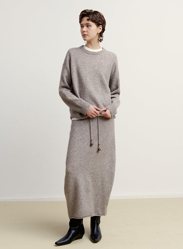 Yak Wool Knit Skirt