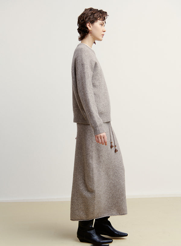 Yak Wool Knit Skirt