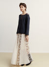 Layered Lace Accordion Skirt