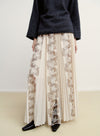 Layered Lace Accordion Skirt
