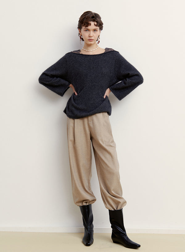 Soft Drape Wide Leg Trousers