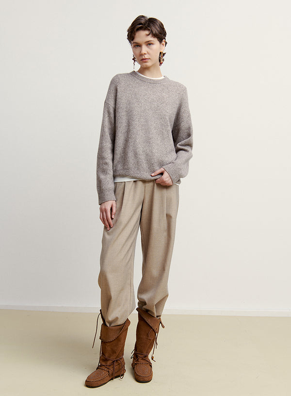 Soft Drape Wide Leg Trousers