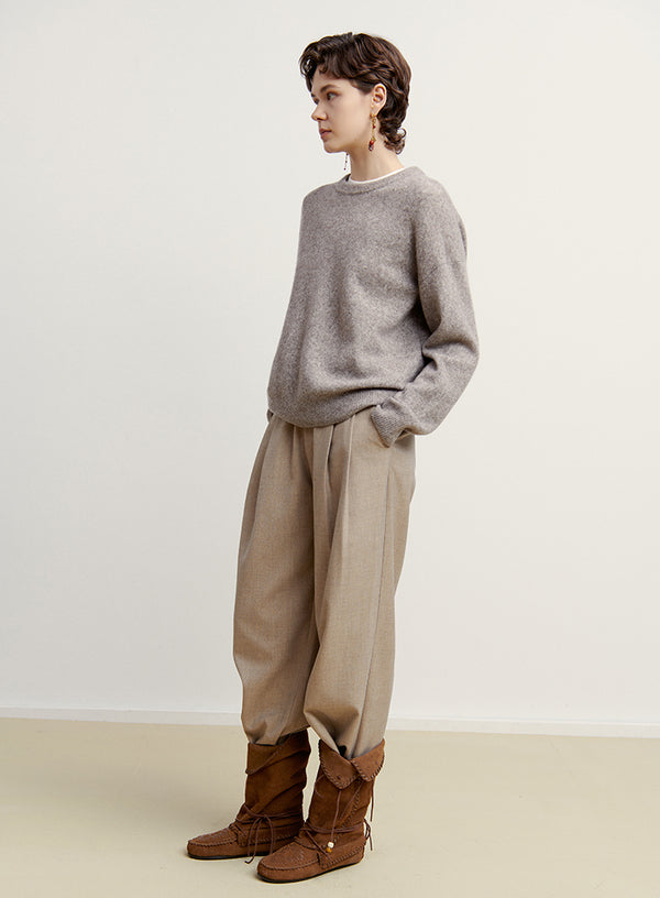 Soft Drape Wide Leg Trousers