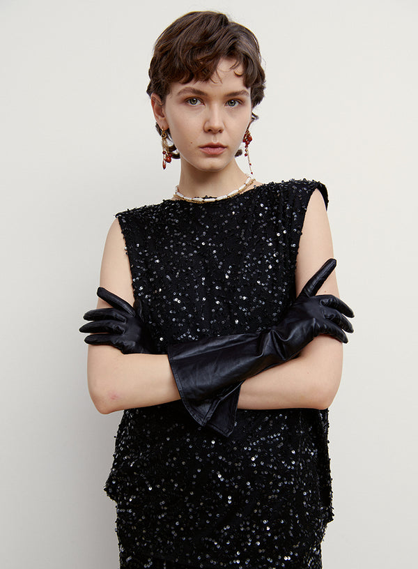 Matte Sequin Vest Top