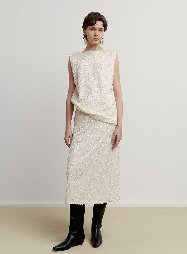 Glam Sequin Matte Skirt