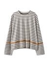 Linen Lace Stripe Top