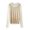 Layered Look Knit Top