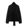 Ribbon Tie Cashmere Sweater
