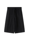 Wool High-Waist Shorts