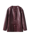 PU Faux Leather Jacket