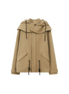 Drawstring Jacket Removable Hood