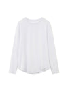 Cotton Basic Color Long Sleeved T-Shirt