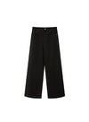 Twill Wide Leg Casual Pants