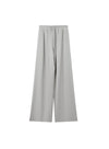 High Waisted Drawstring Straight Wide Leg Pants