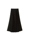 Black/Red Hepburn Pleated Skirt