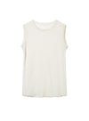 Hollow Knit Linen Tank Top