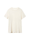 Linen Hollow Short Sleeved T-Shirt