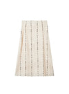 Linen Striped Printed Skirt